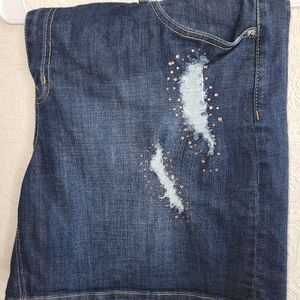 Lane bryant jean shorts